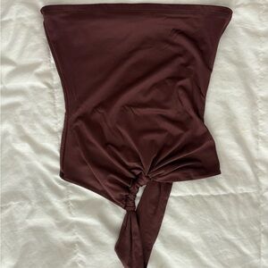 Abercrombie & Fitch Strapless Twist Tube Top - Wine